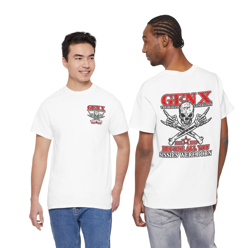 Gen X T‑Shirt — "The Badass Generation" Skull & Crossbones Retro Tee
