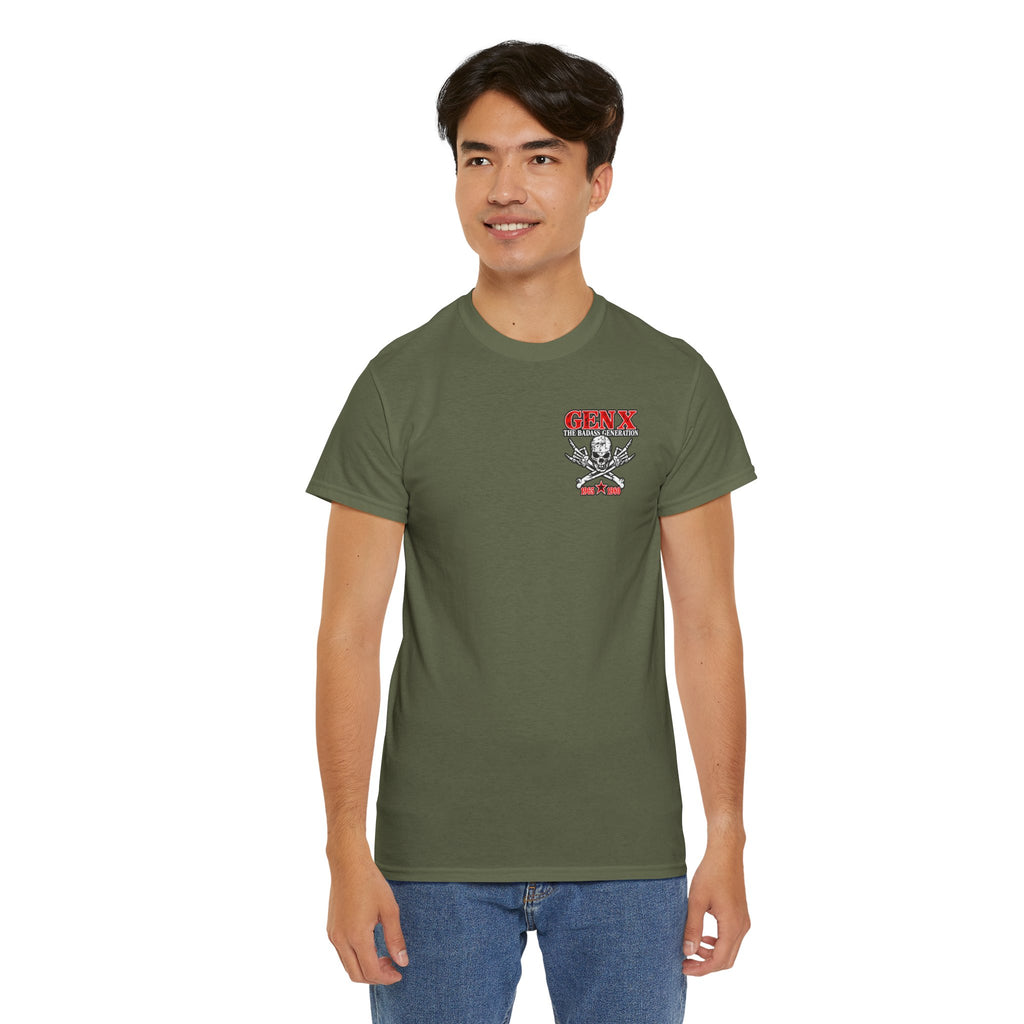 Gen X T‑Shirt — "The Badass Generation" Skull & Crossbones Retro Tee
