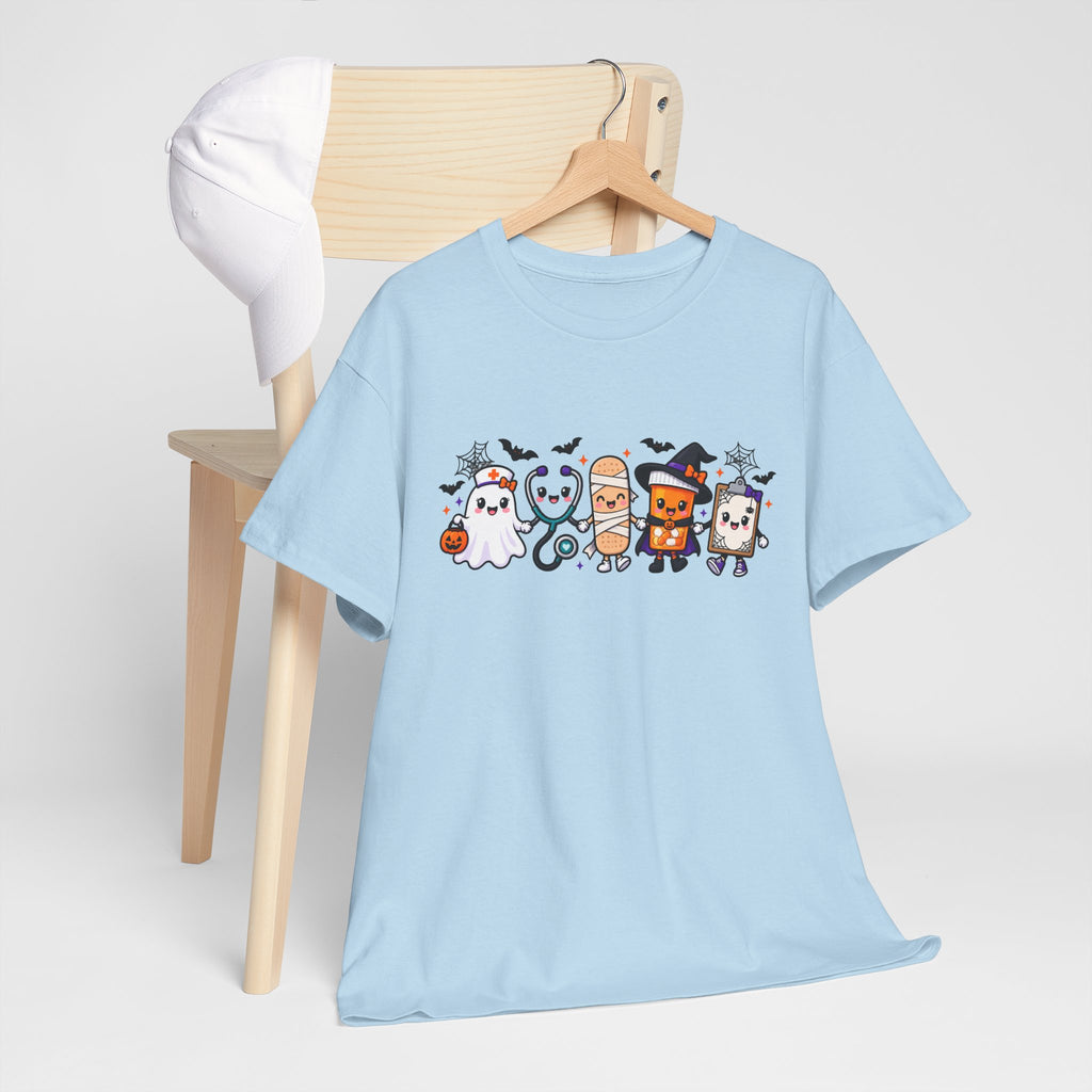 Halloween Candy Characters Tee — Cute Trick-or-Treat Ghosts & Candy Corn Shirt