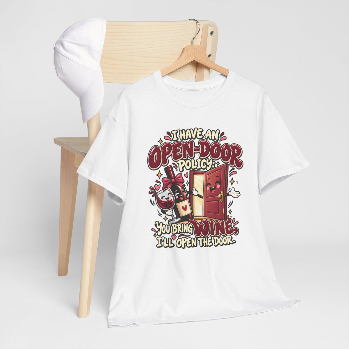 Open-Door Policy Wine Lover T-Shirt