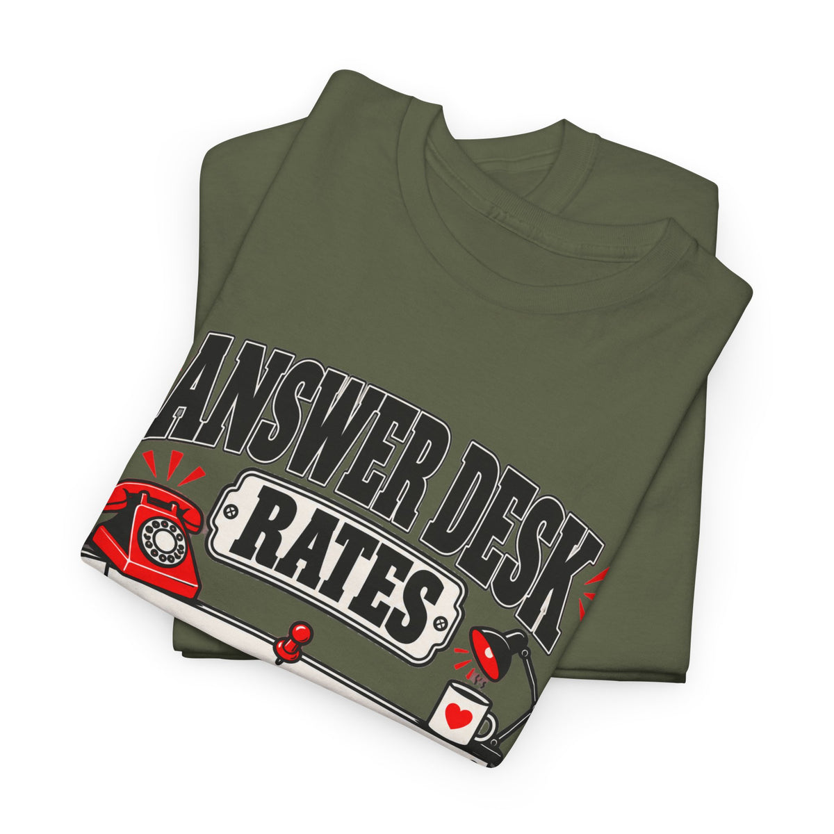 Answer Desk Rates T-Shirt — Funny Help Desk IT Support Tee ("Answer 1.00, Correct Answer 4.00")