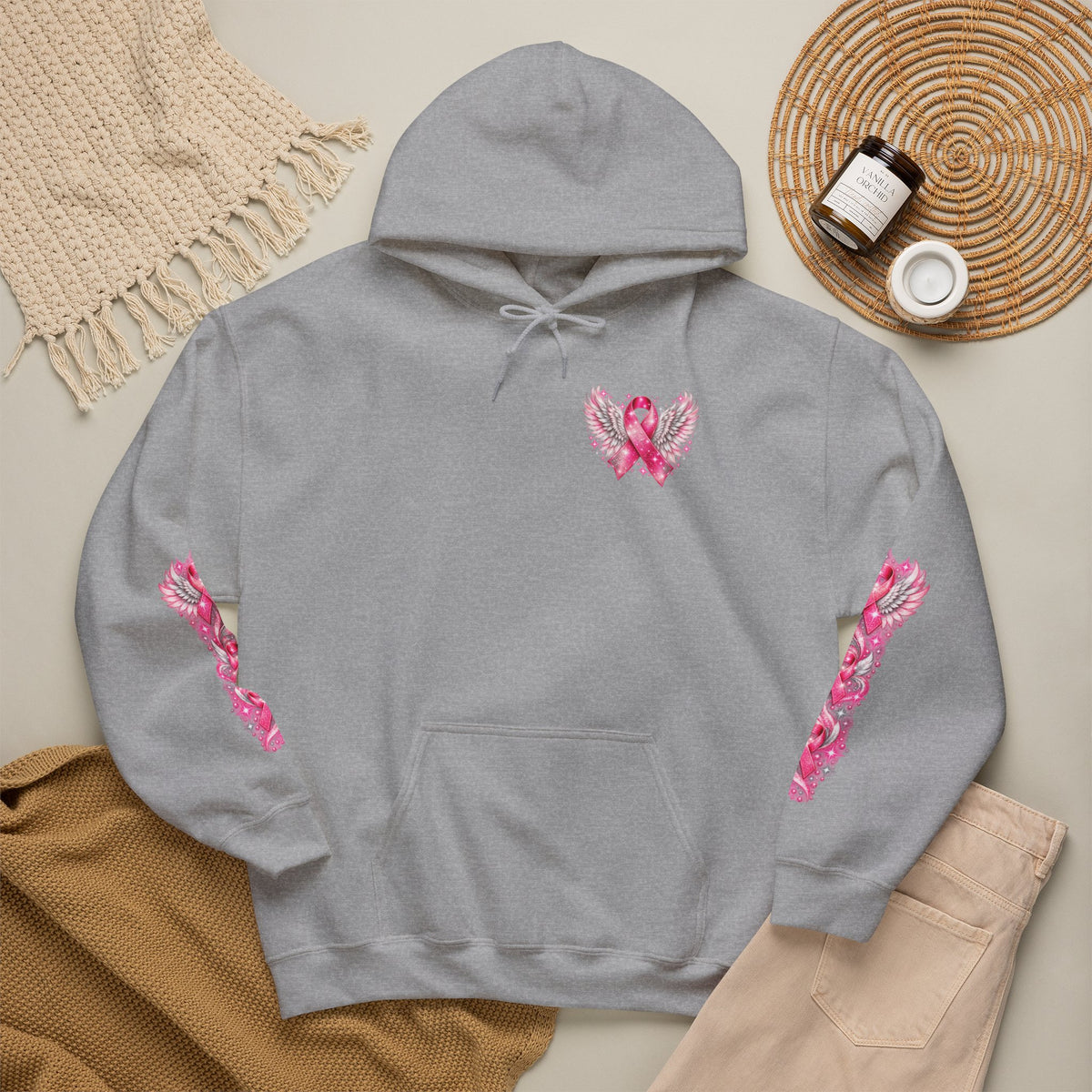 Pink Ribbon Breast Cancer Awareness Hoodie