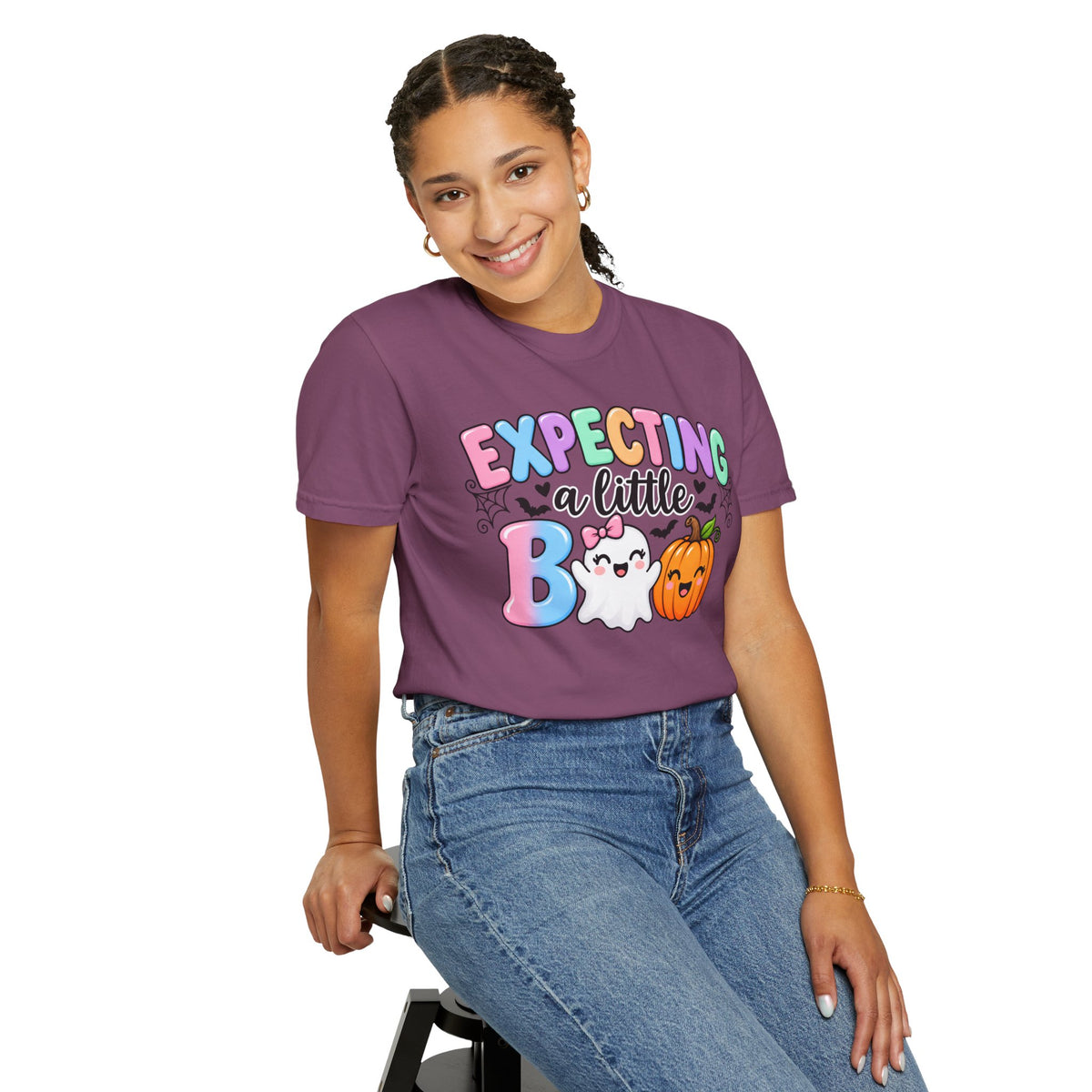 Expecting a Little Boo Maternity T-Shirt — Cute Halloween Pregnancy Tee