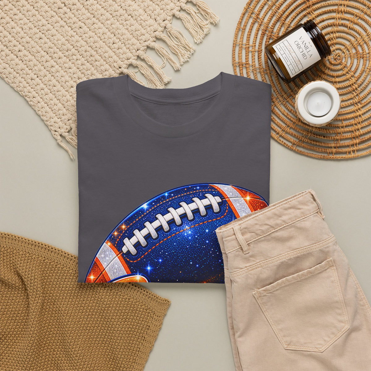 Broncos Football T-Shirt — Galaxy Football Graphic Tee
