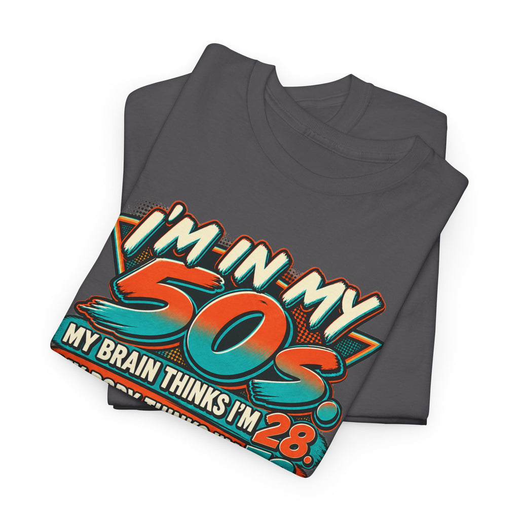 Retro 50s Birthday T‑Shirt — "I'm in My 50s" 80s Playlist Cassette Tee
