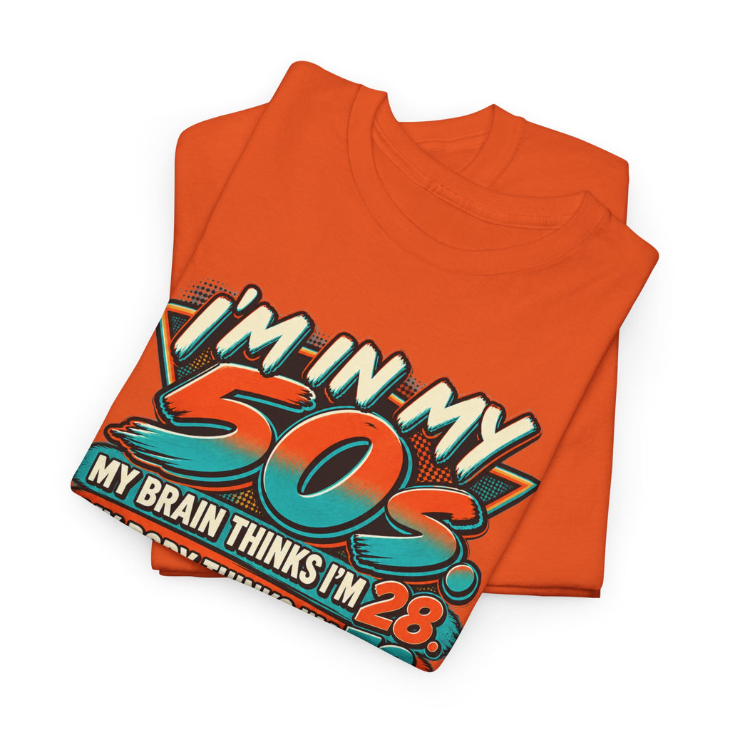 Retro 50s Birthday T‑Shirt — "I'm in My 50s" 80s Playlist Cassette Tee