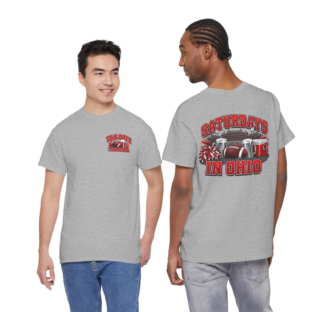 T-Shirt — Saturdays in Ohio Football & Tailgate Tee