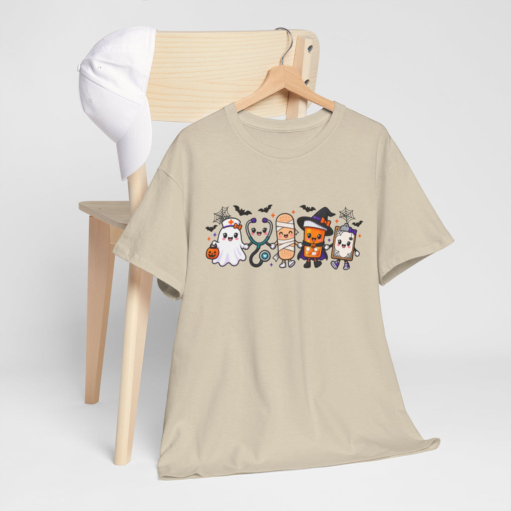 Halloween Candy Characters Tee — Cute Trick-or-Treat Ghosts & Candy Corn Shirt