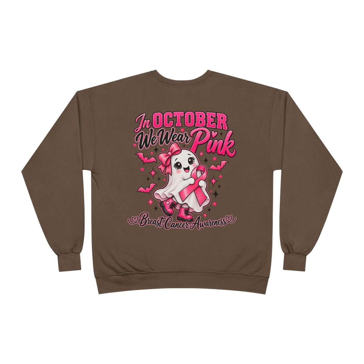 Breast Cancer Awareness Crewneck Sweatshirt – "In October We Wear Pink"
