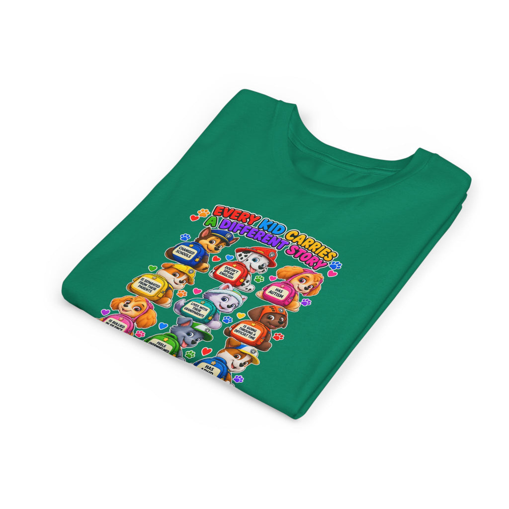 Be Kind Youth Short Sleeve Tee – Colorful Cartoon Character Shirt