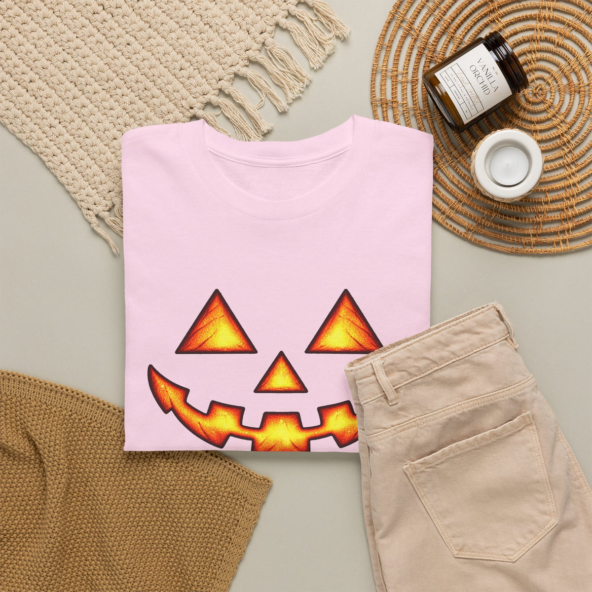 Halloween Jack-O'-Lantern Happy T-Shirt