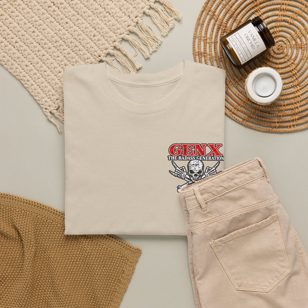 Gen X T‑Shirt — "The Badass Generation" Skull & Crossbones Retro Tee
