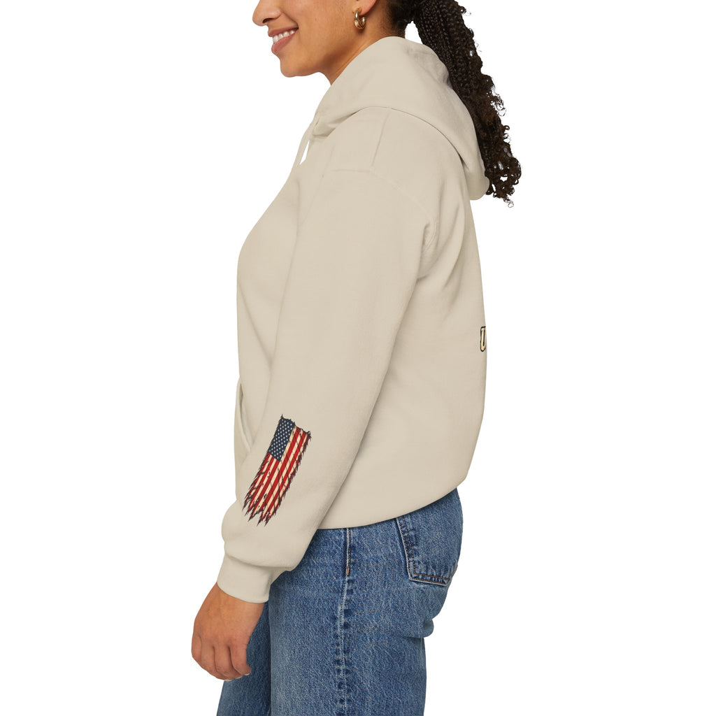 One Nation Under God Patriotic Cross Hoodie