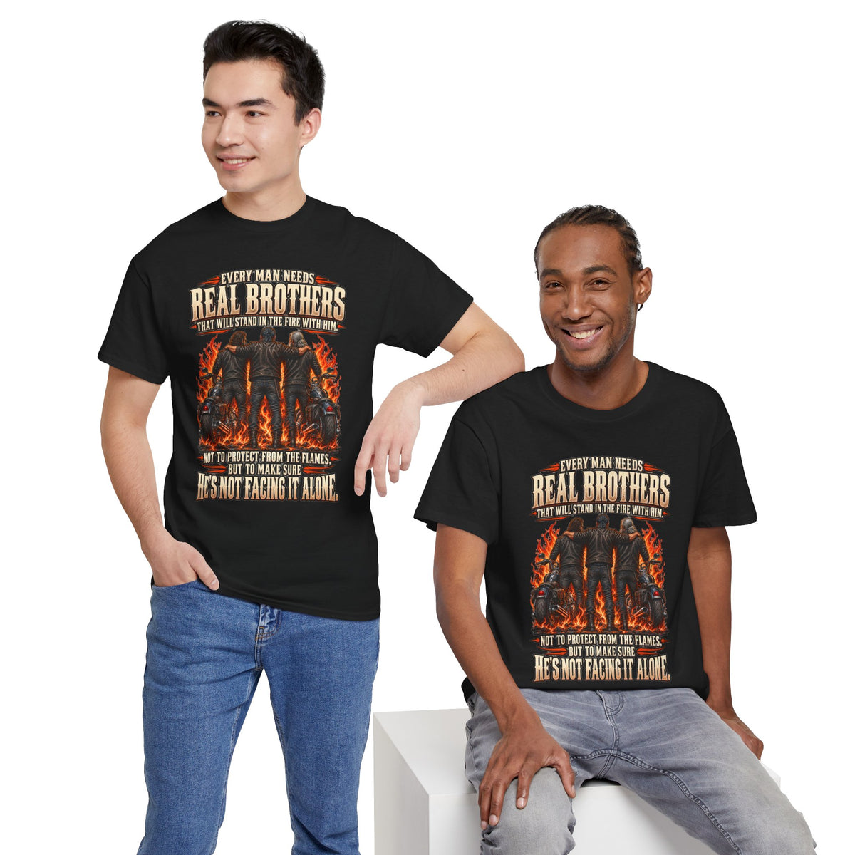 Real Brothers Graphic T-Shirt – Brotherhood and Strength