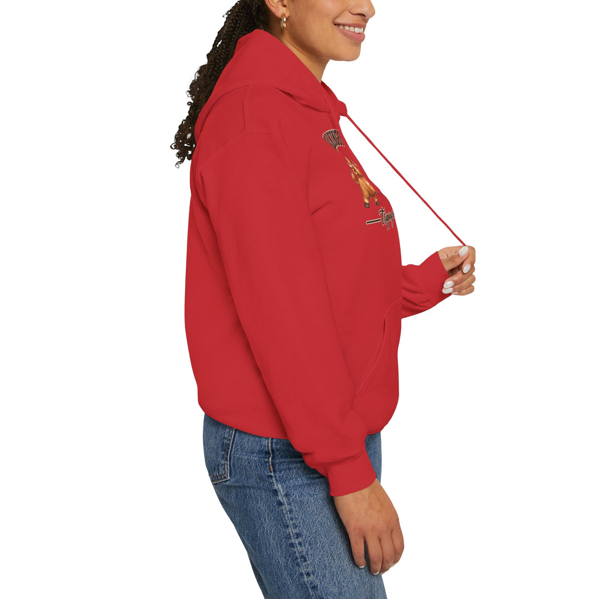 Walking by Faith Christian Highland Cow Hoodie