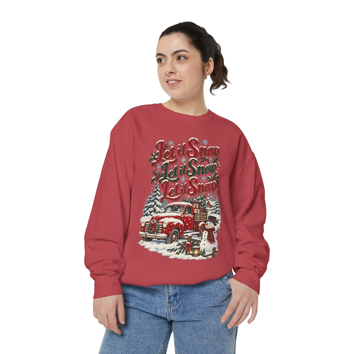 Let It Snow Vintage Truck Sweatshirt