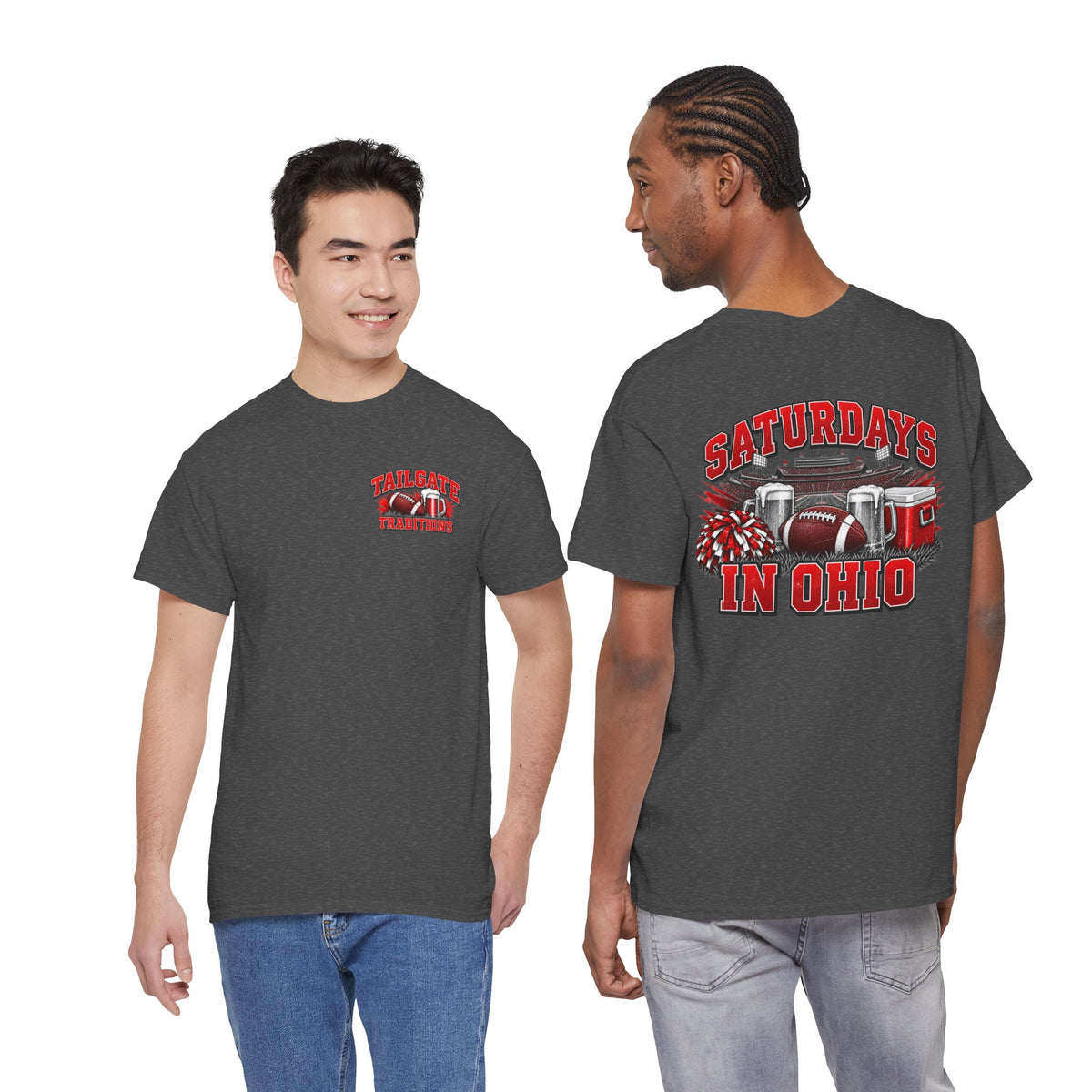 T-Shirt — Saturdays in Ohio Football & Tailgate Tee