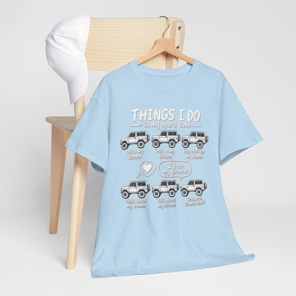 T‑Shirt — "Things I Do in My Spare Time" Jeep Lover Graphic Tee