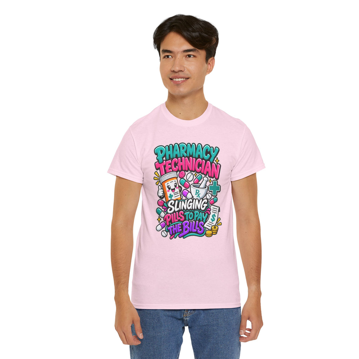 Pharmacy Technician T‑Shirt — "Slinging Pills to Pay the Bills" Graphic Tee