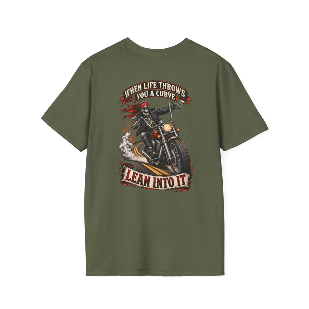 Motorcycle Rider Skull Tee — Born to Ride Graphic T-Shirt