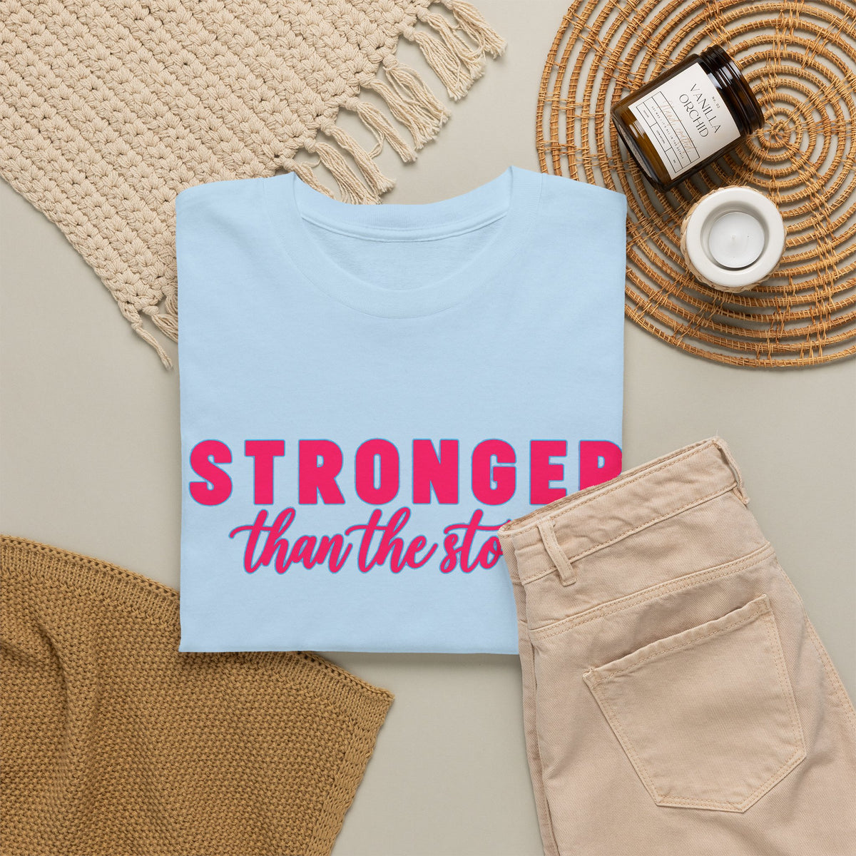 Stronger Than the Storm Tee - Inspirational Women's Resilience T-Shirt