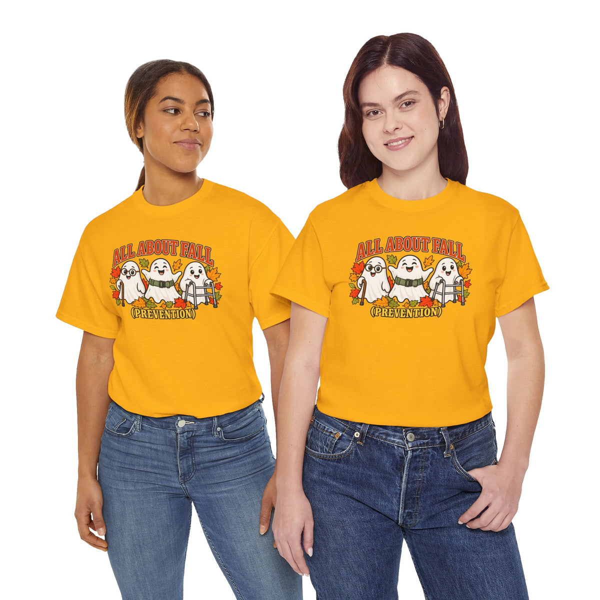 All About Fall (Prevention) Ghost Tee — Cute Halloween Autumn T-Shirt