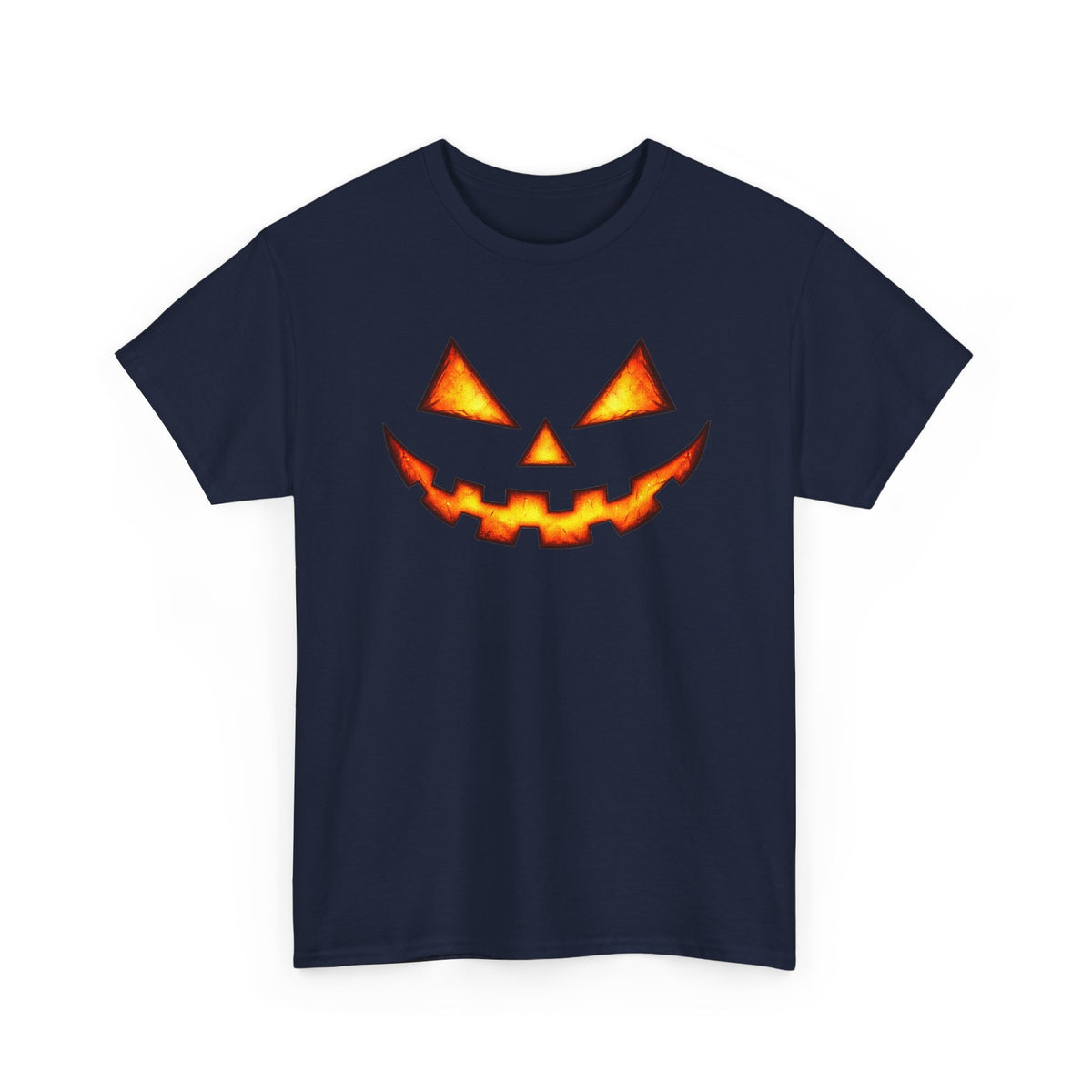 Jack-O'-Lantern Pumpkin Scary Face T-Shirt — Halloween Horror Costume Tee