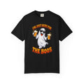 Halloween Beer Ghost T-Shirt - "I'm Just Here For The Boos" Party Tee