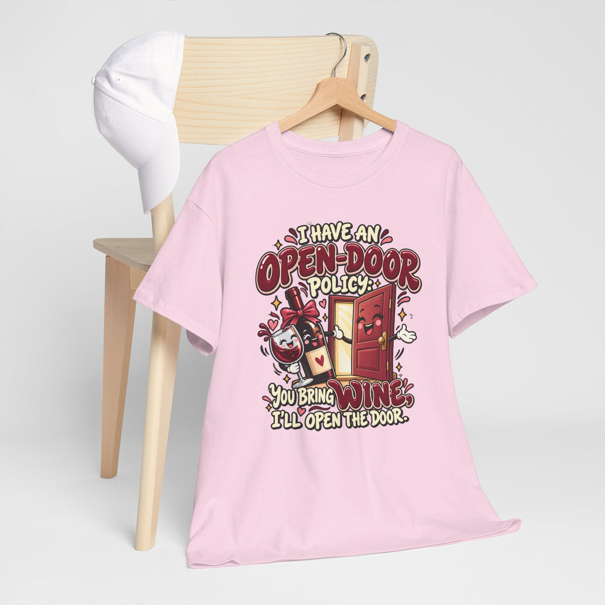 Open-Door Policy Wine Lover T-Shirt