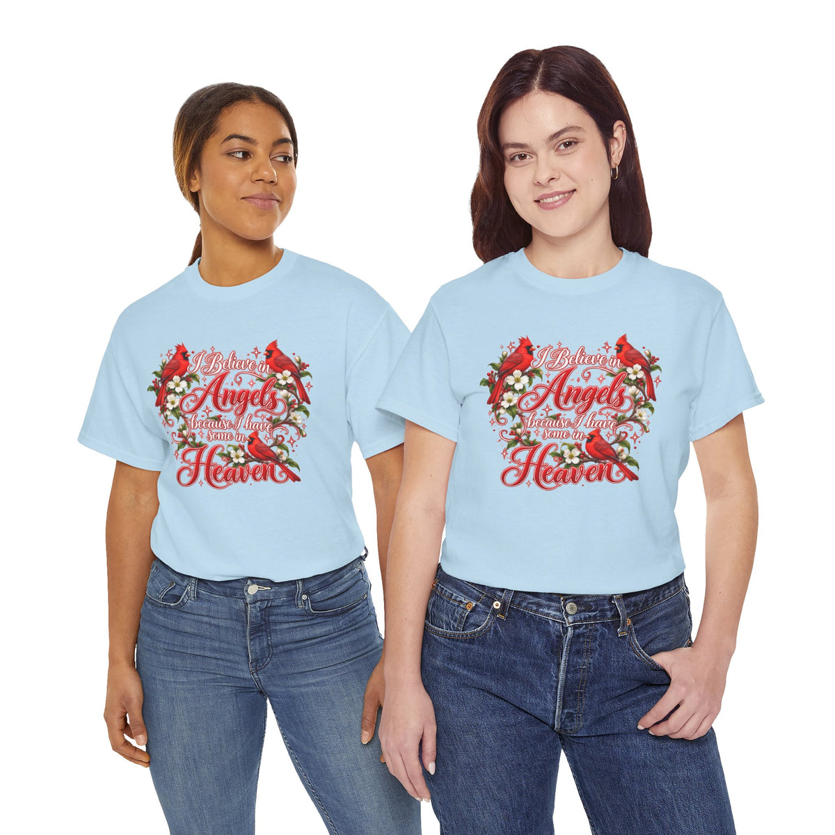 Angels from Heaven Cardinal Christmas T-Shirt