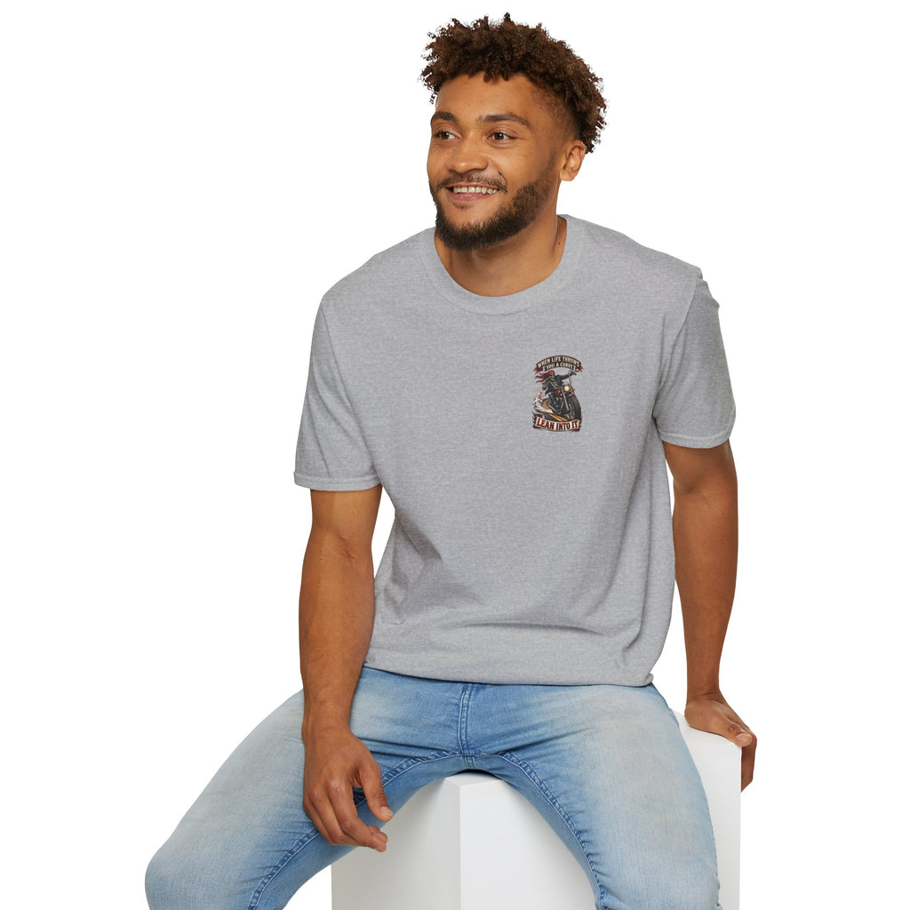 Motorcycle Rider Skull Tee — Born to Ride Graphic T-Shirt