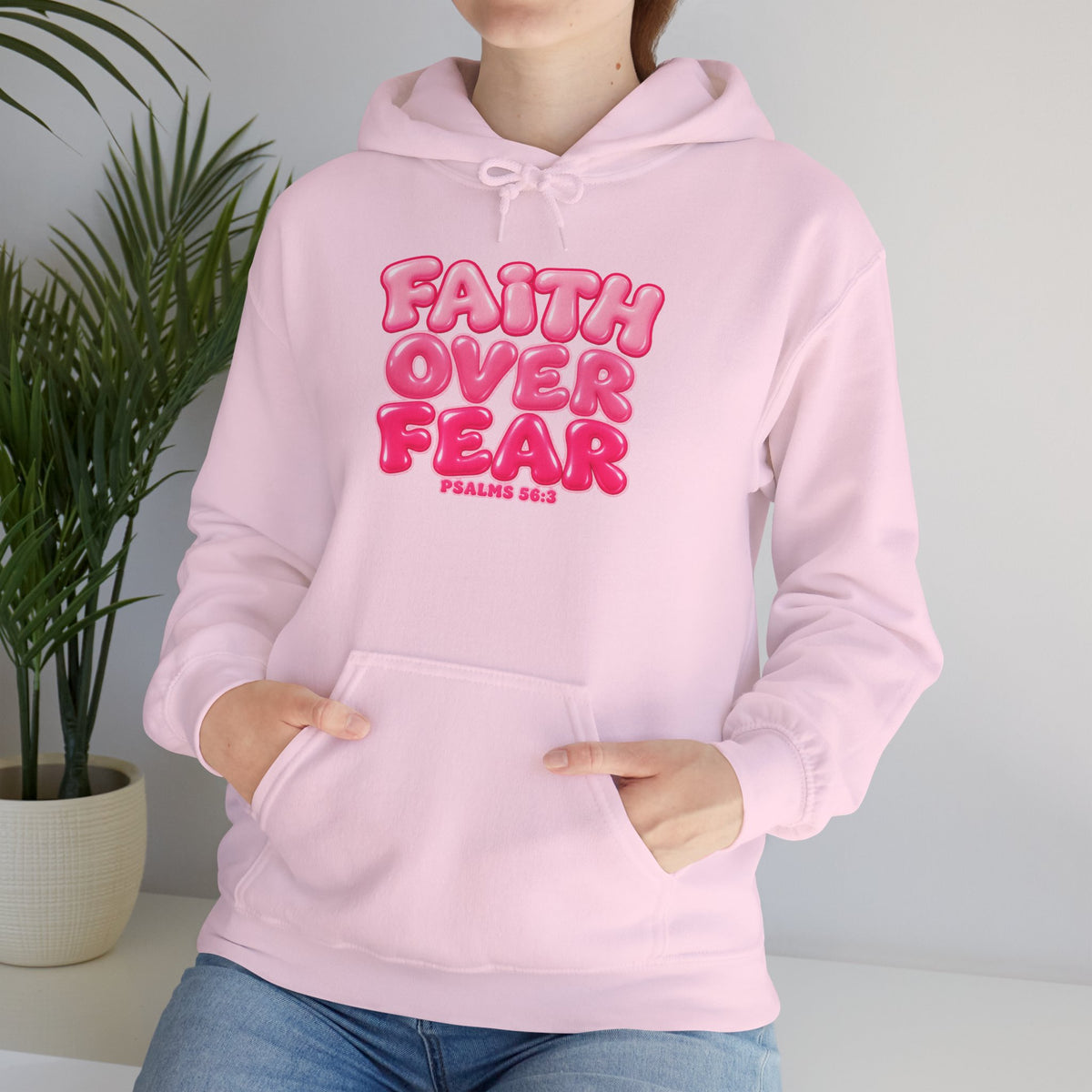 Faith Over Fear Inspirational Hoodie