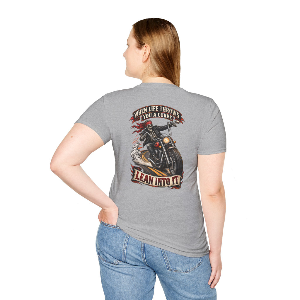 Motorcycle Rider Skull Tee — Born to Ride Graphic T-Shirt