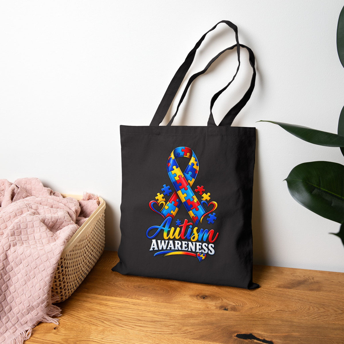 Eco Canvas Tote — Colorful Floral Buddha Design