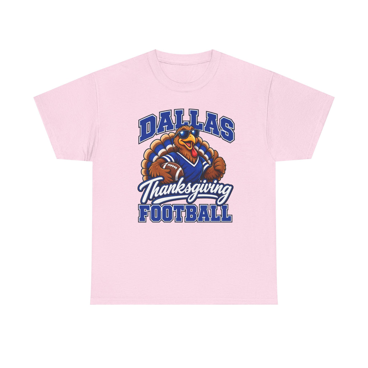 Dallas Thanksgiving Football T-Shirt — Turkey Mascot Game Day Tee
