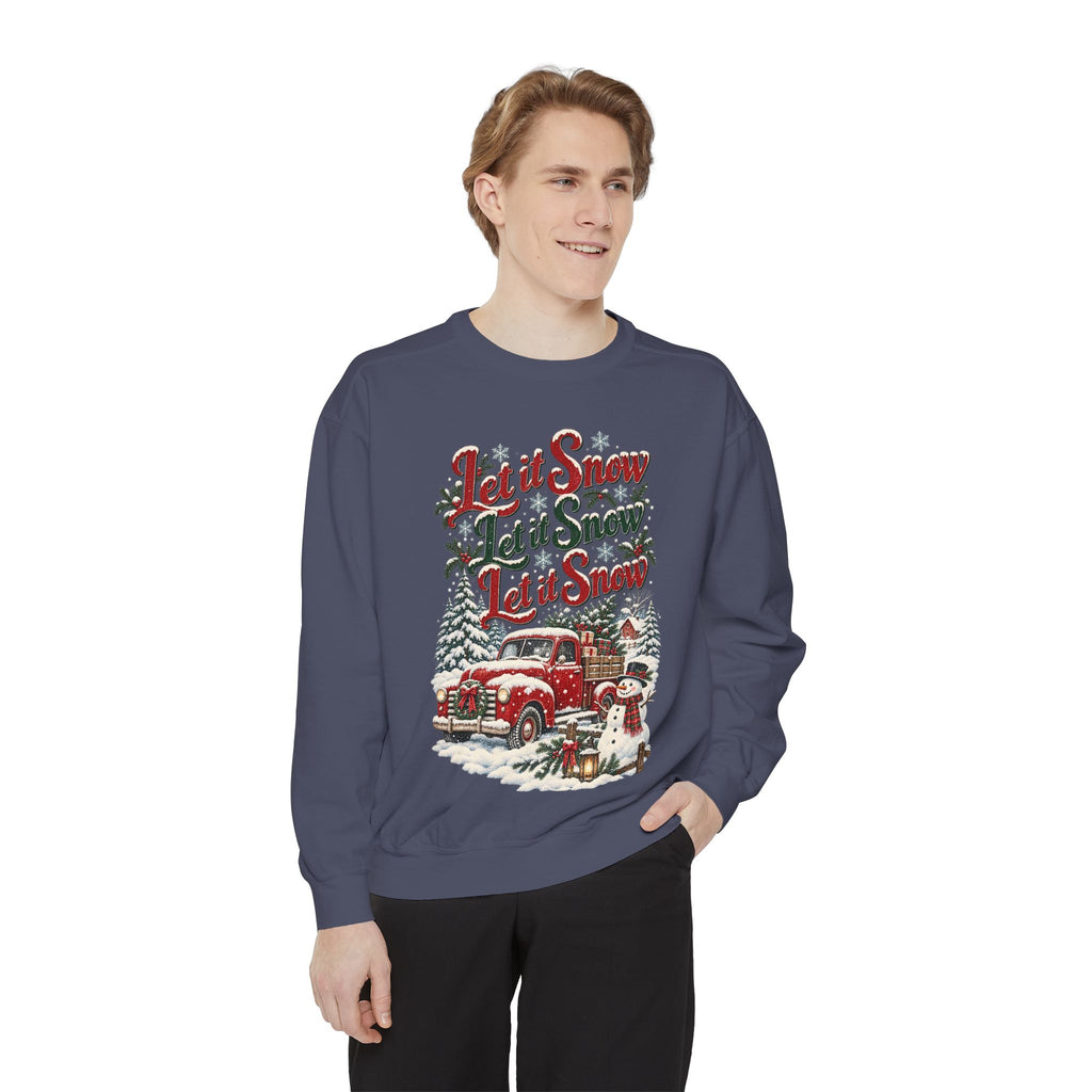Let It Snow Vintage Truck Sweatshirt