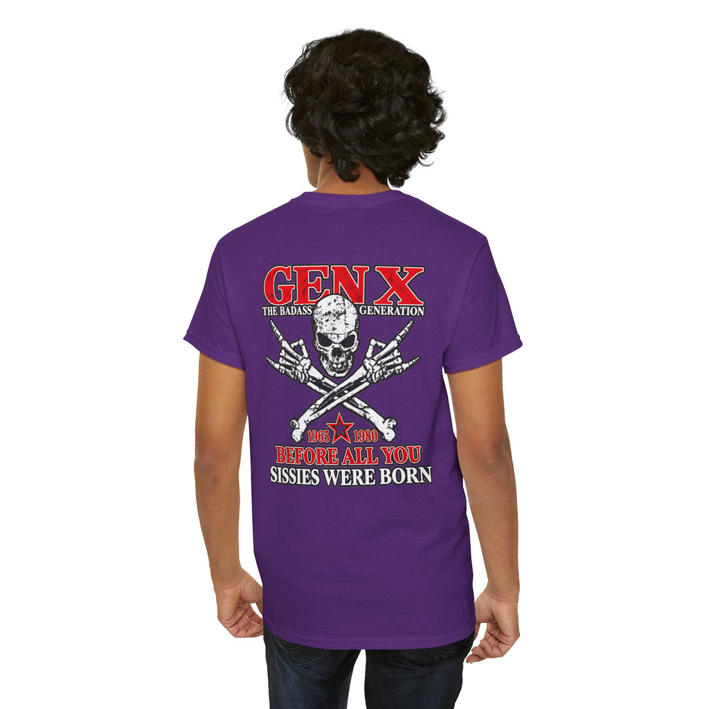 Gen X T‑Shirt — "The Badass Generation" Skull & Crossbones Retro Tee