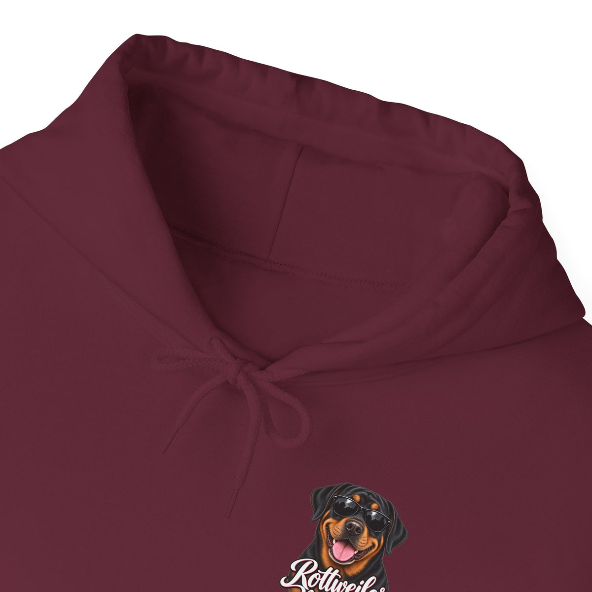 Rottweiler Mama Hoodie — Cute Rottie Portrait Pullover for Dog Moms