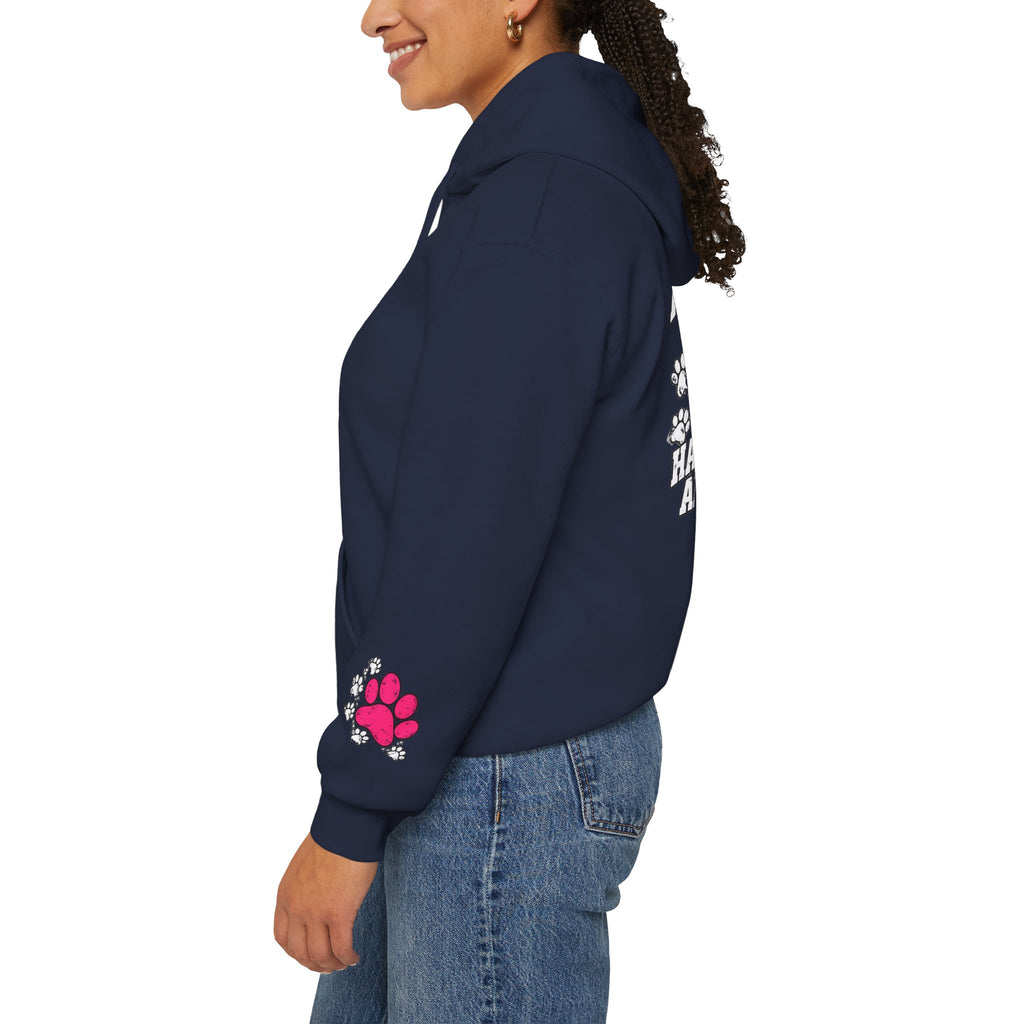 My Shadow Has Four Legs and a Tail Paw Print Hoodie