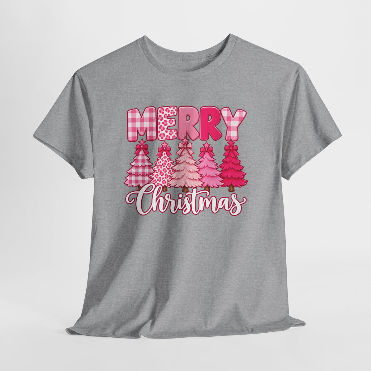 Merry Christmas Pink Christmas Tree T-Shirt