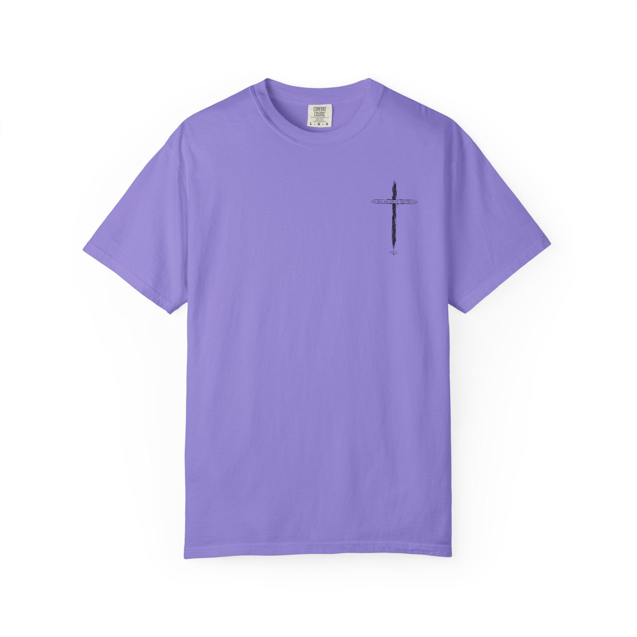 Christian Cross T-Shirt — 'The Way, The Truth, The Life' Religious Tee
