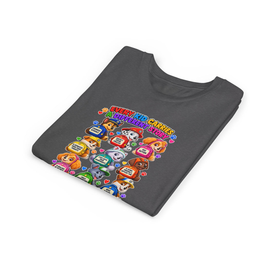 Be Kind Youth Short Sleeve Tee – Colorful Cartoon Character Shirt