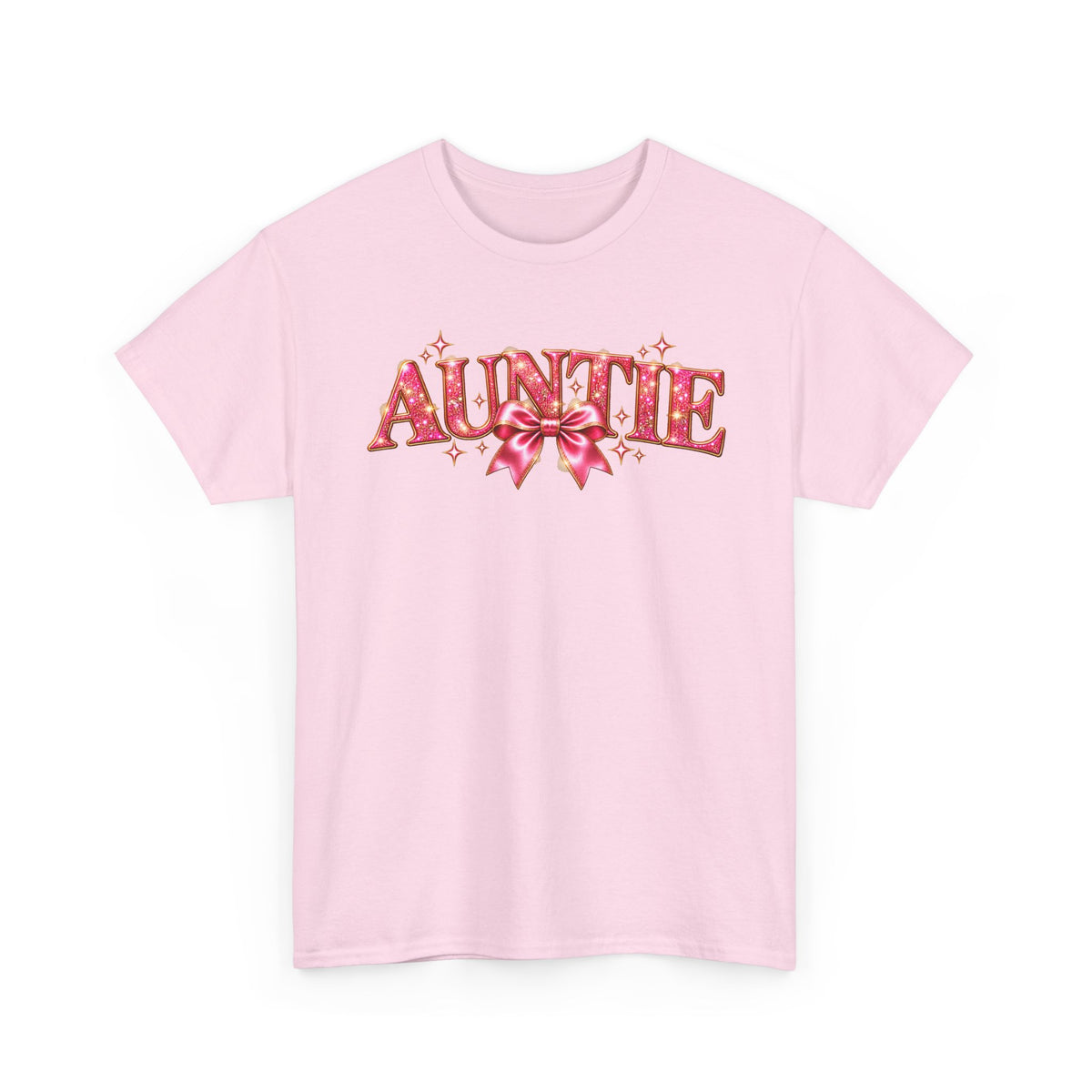 Auntie Graphic T-Shirt | Pink Bow Design