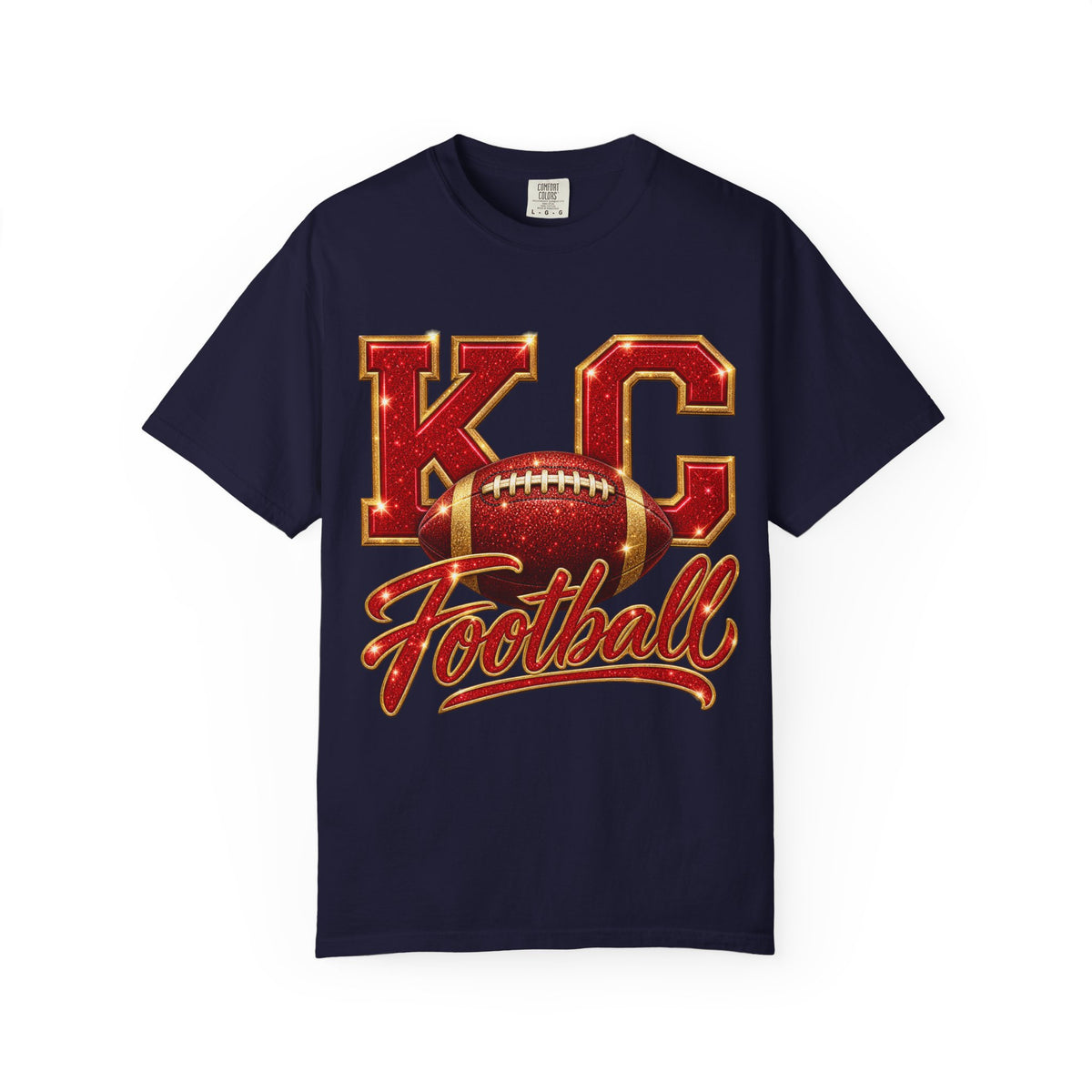 KC Football T-Shirt — Vintage Marquee Logo Tee for Kansas City Fans