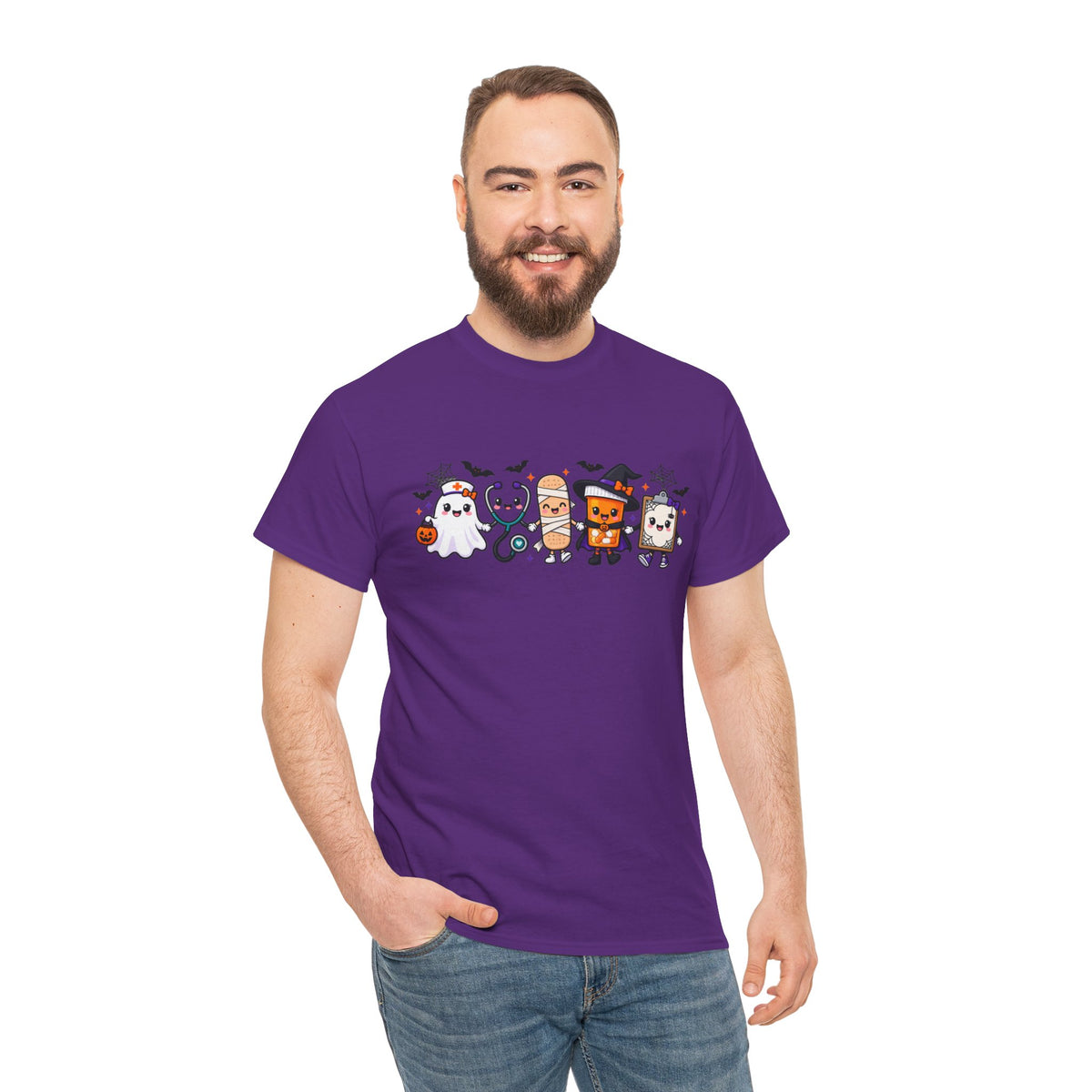 Halloween Candy Characters Tee — Cute Trick-or-Treat Ghosts & Candy Corn Shirt