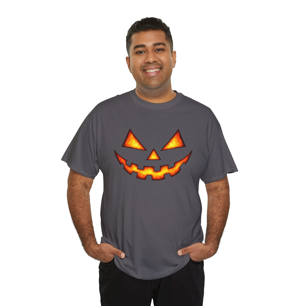 Jack-O'-Lantern Pumpkin Scary Face T-Shirt — Halloween Horror Costume Tee