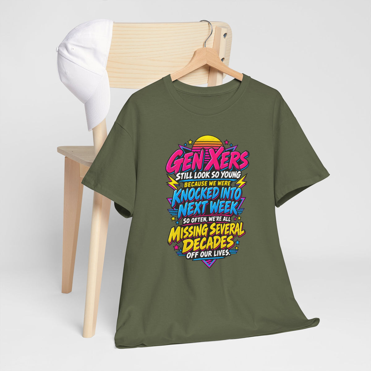 Gen Xers Retro Graphic Tee — “Still Look So Young… Missing Several Decades”