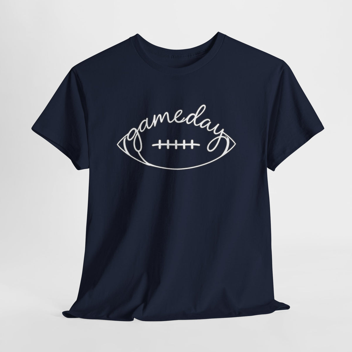 Gameday Football Tee — 'gameday' Script Football Graphic T-Shirt