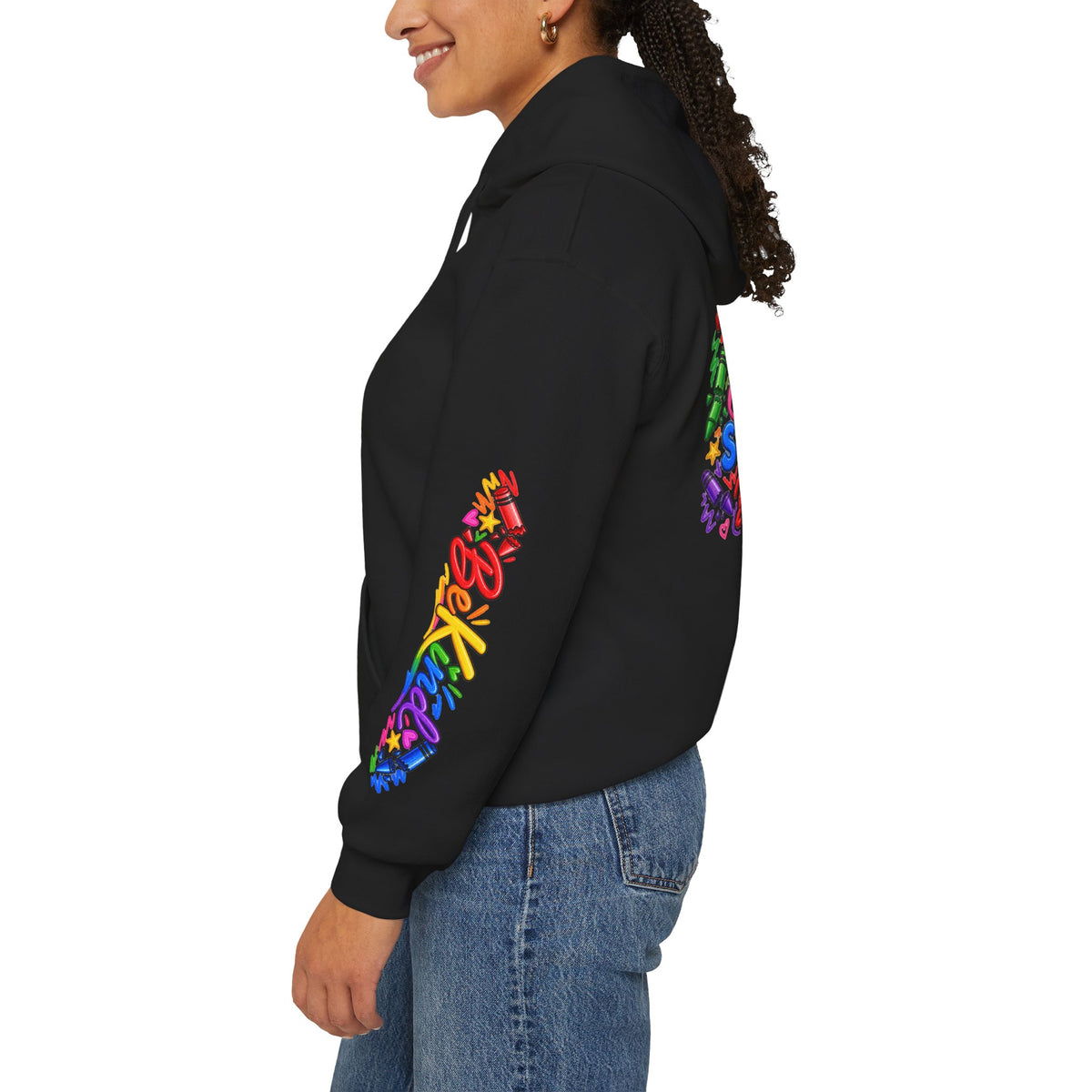Broken Crayons Still Colorful Rainbow Art Hoodie