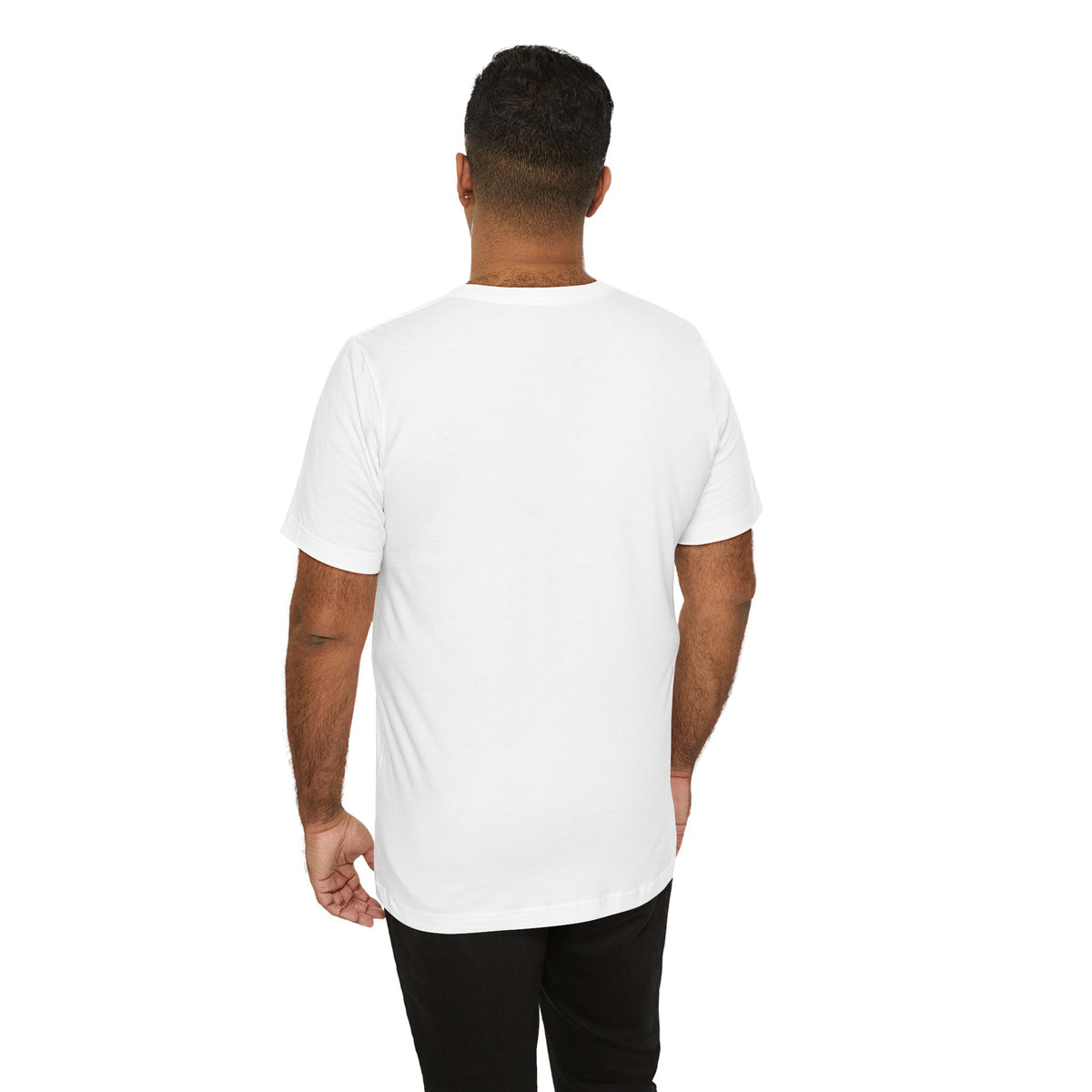 Autism Awareness Ribbon Chest Tee — 'Different, Not Less' Short Sleeve T-Shirt